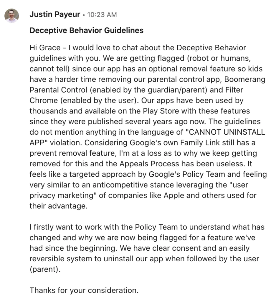 07032020 - LinkedIN message2