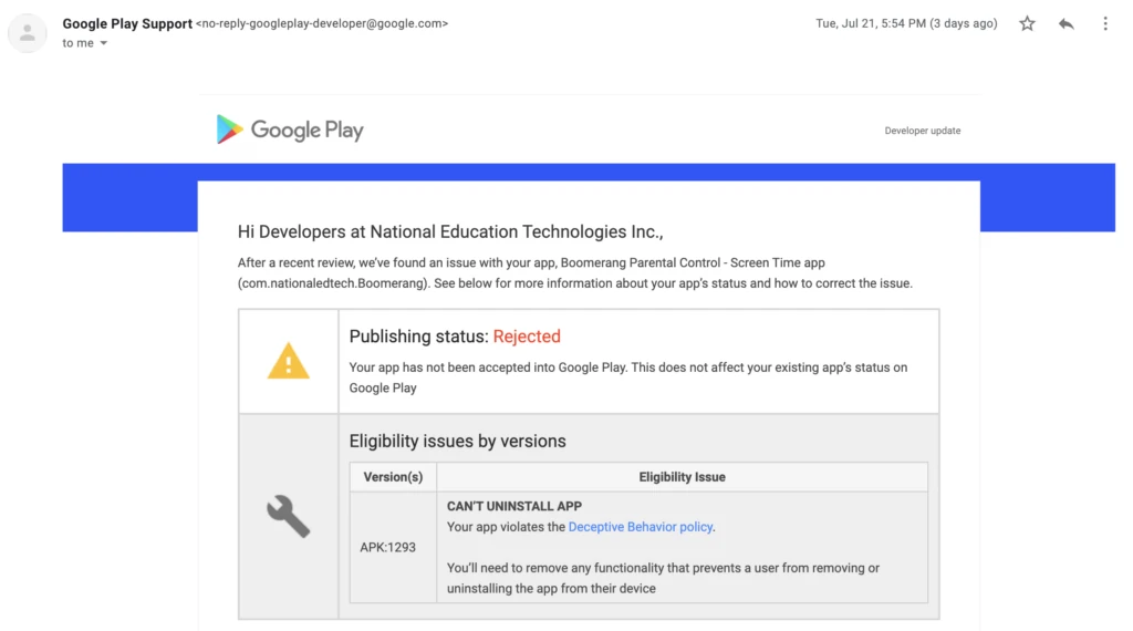 07212020 - Boomerang rejected again with fix