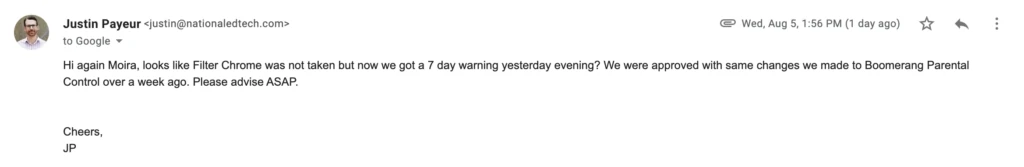 08052020 - Filter Chrome follow up 1