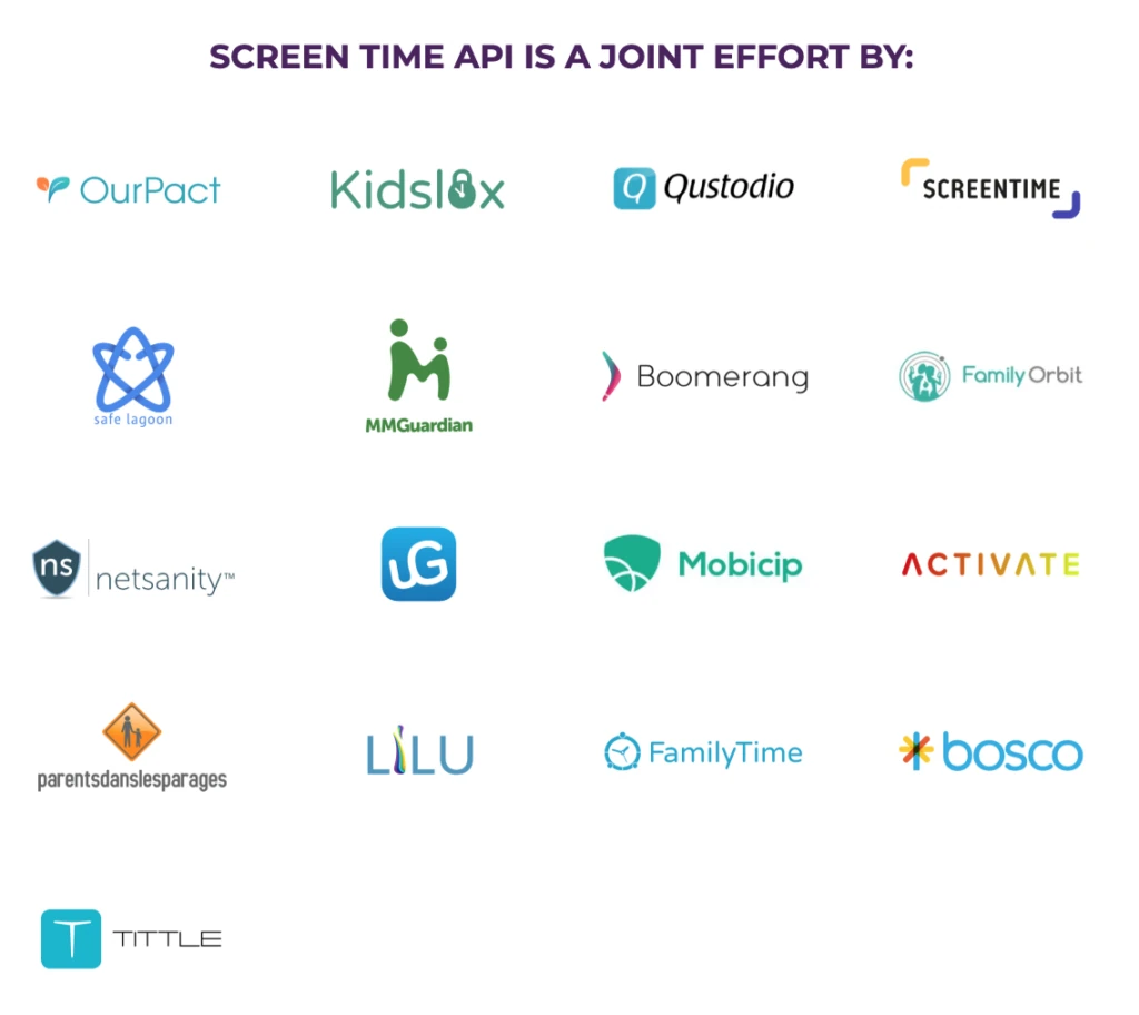 SCREEN TIME API IS A JOINT EFFORT BY